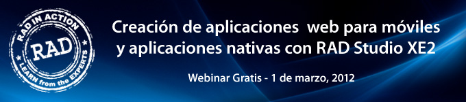 Creacion de aplicaciones web para moviles y aplicaciones nativas con RAD Studio XE2